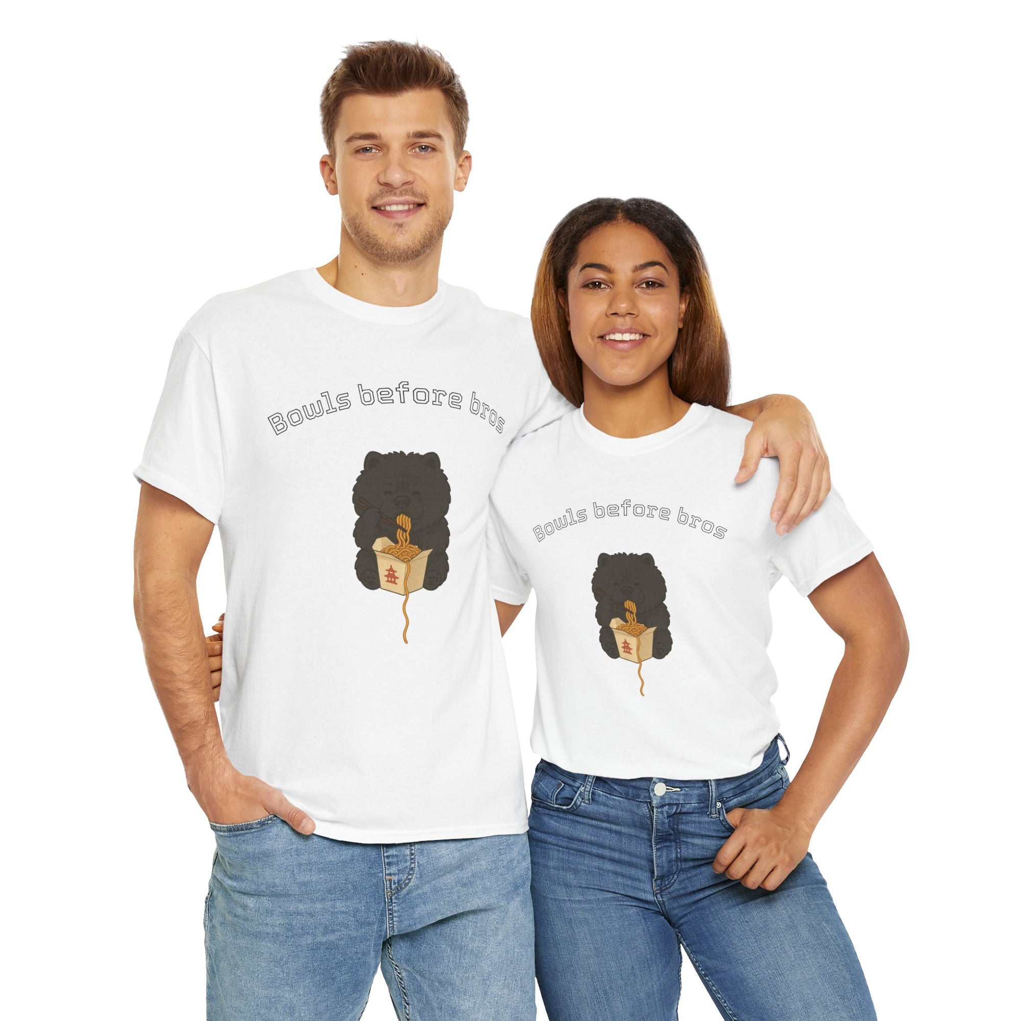 -Unisex Heavy Cotton Tee - Bowls Before Bros Black