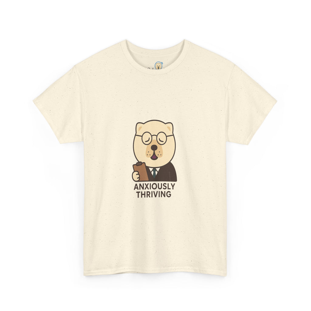 -Unisex Heavy Cotton Tee - Anxiously Thriving